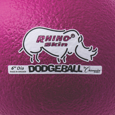 Champion Sports RXD6 6&quot; Rhino Skin Low Bounce Dodgeball - Ea