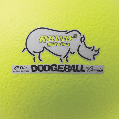 Champion Sports RXD6 6&quot; Rhino Skin Low Bounce Dodgeball - Ea