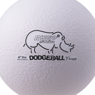 Champion Sports RXD6 6&quot; Rhino Skin Low Bounce Dodgeball - Ea