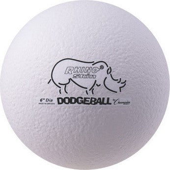 Champion Sports RXD6 6&quot; Rhino Skin Low Bounce Dodgeball - Ea