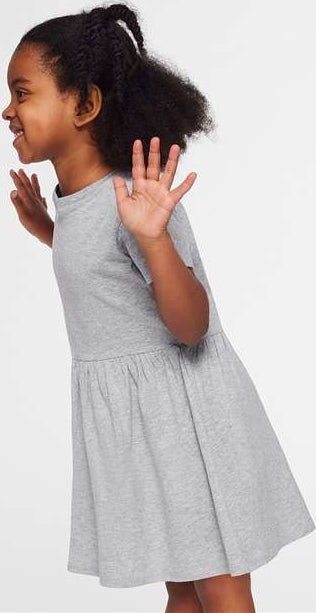 Rabbit Skins 5333 Toddler Fine Jersey Dress - Heather