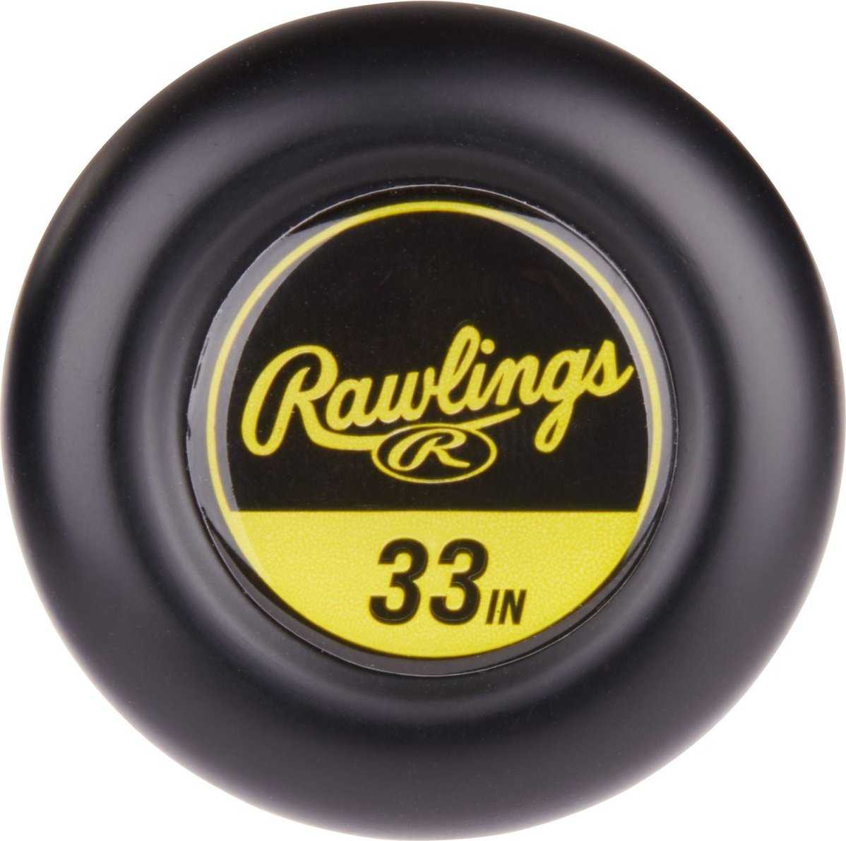 Rawlings 2024 Icon Glowstick Limited Edition -3 BBCOR Bat - Black Yellow - HIT a Double - 6