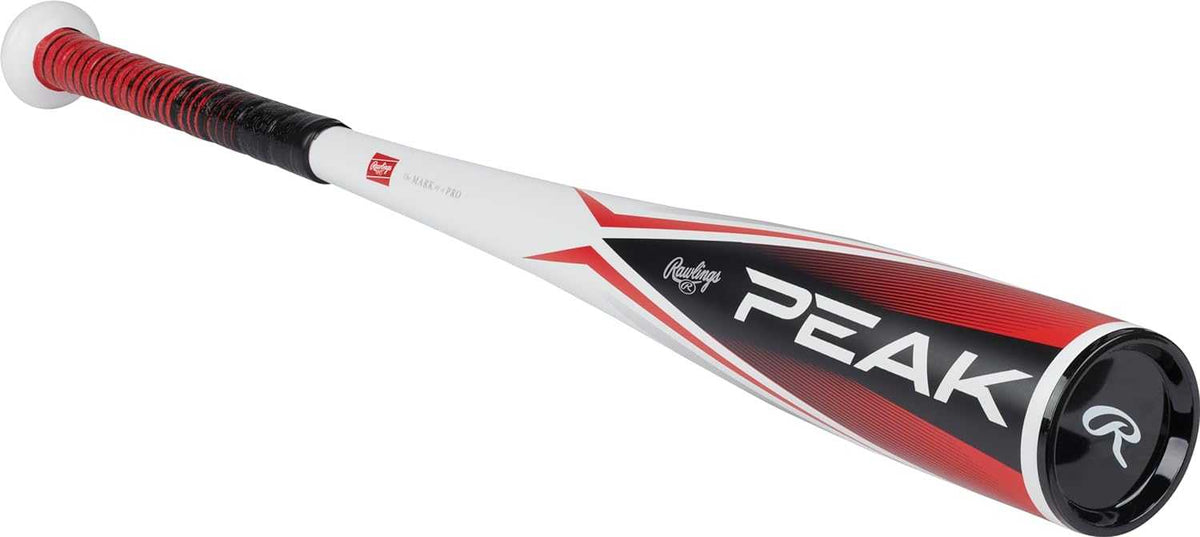 Rawlings 2024 Peak -11 2 5/8&quot; Coach Pitch Bat - Red White - HIT a Double - 2
