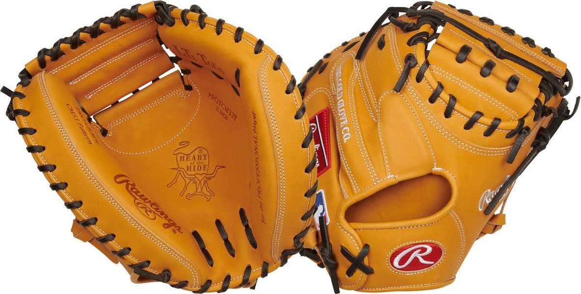 Rawlings Heart of the Hide 33.00&quot; Catcher&#39;s Mitt PROTCM33T - Tan - HIT a Double - 3