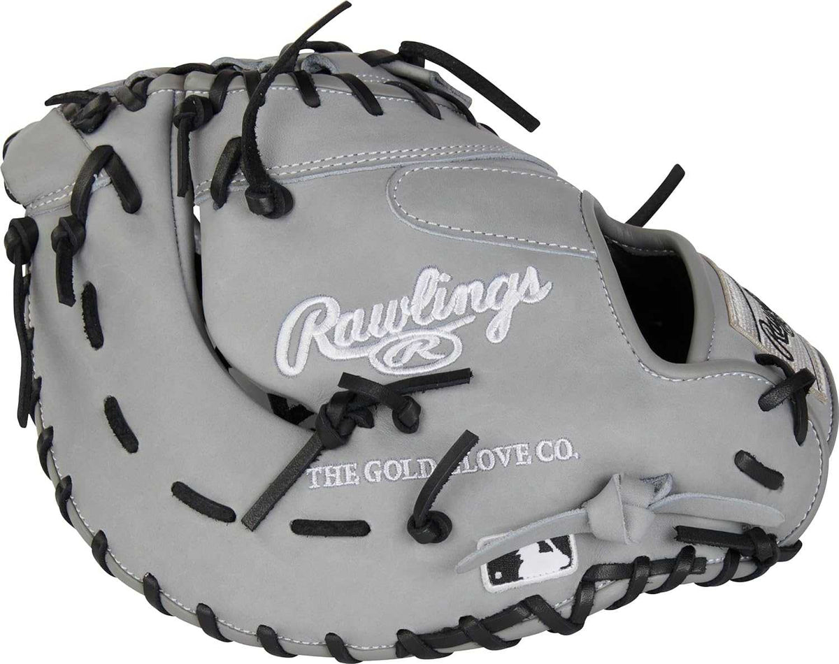 Rawlings Heart of the Hide Contour 12.25&quot; 1st Base Mitt PRORDCTU-10G - Gray Black - HIT a Double - 5