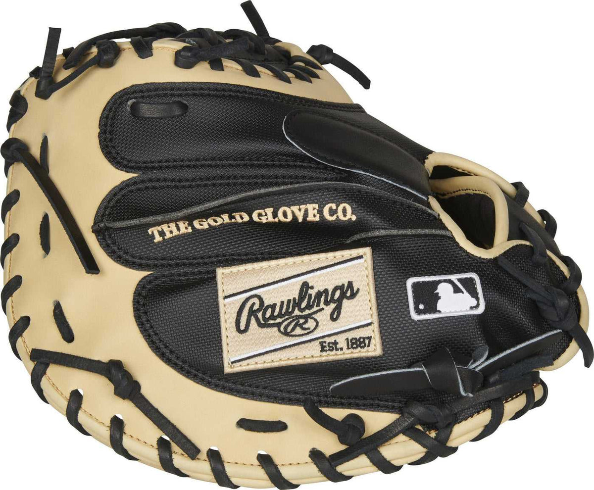 Rawlings Heart of the Hide Yadier Molina 34.00&quot; Catcher&#39;s Mitt PROYM4BC - Black Camel - HIT a Double - 5