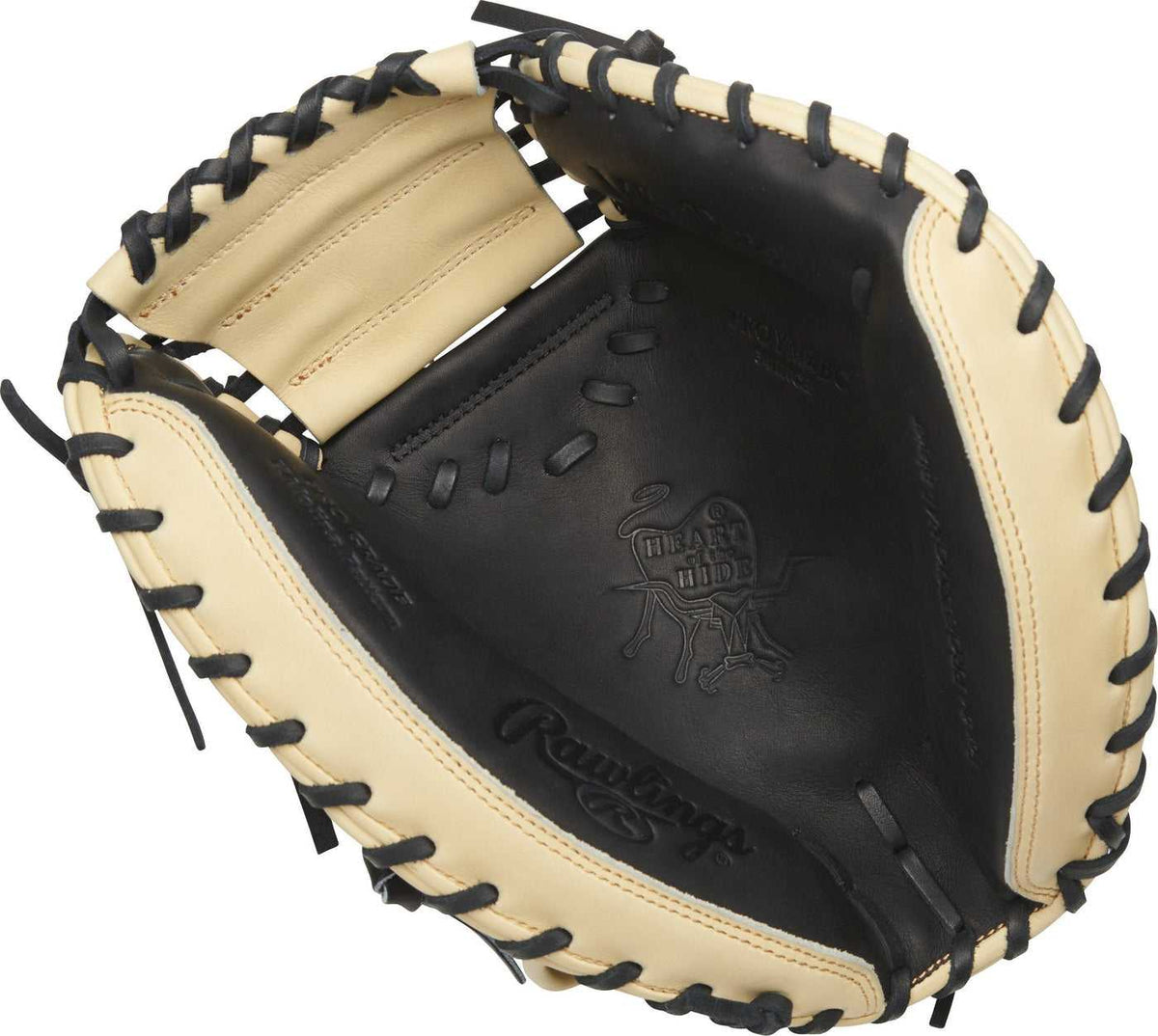 Rawlings Heart of the Hide Yadier Molina 34.00&quot; Catcher&#39;s Mitt PROYM4BC - Black Camel - HIT a Double - 2