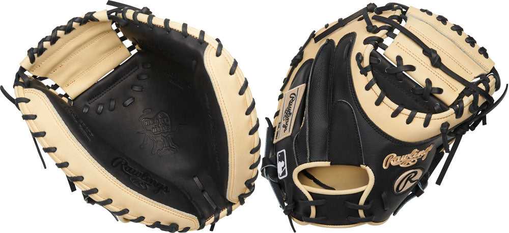 Rawlings Heart of the Hide Yadier Molina 34.00&quot; Catcher&#39;s Mitt PROYM4BC - Black Camel - HIT a Double - 3