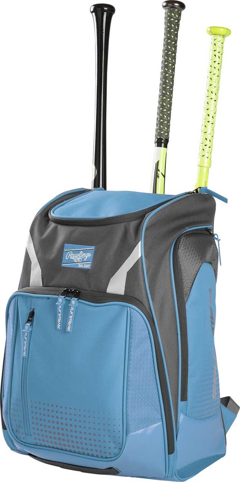 Rawlings Legion Backpack - Columbia Blue - HIT a Double - 2