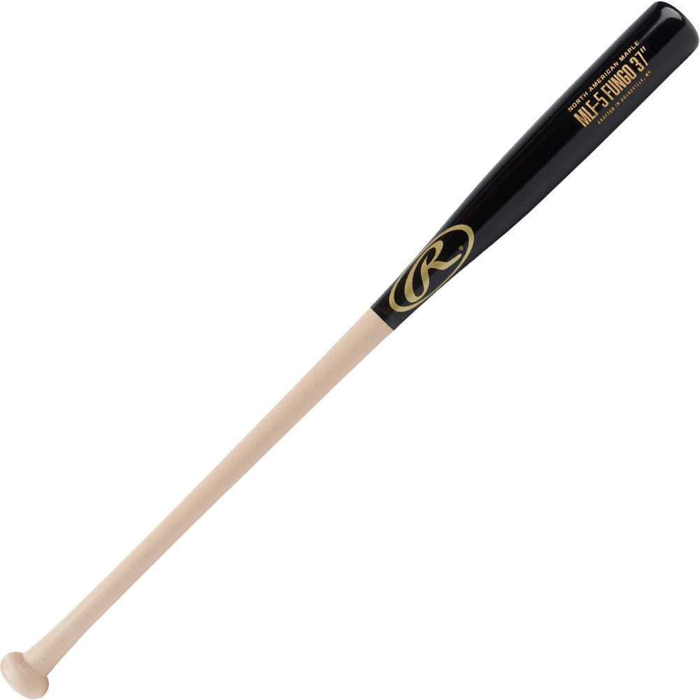 Rawlings MLF5 Maple Fungo Bats 37&quot; - Natural Black - HIT a Double - 1