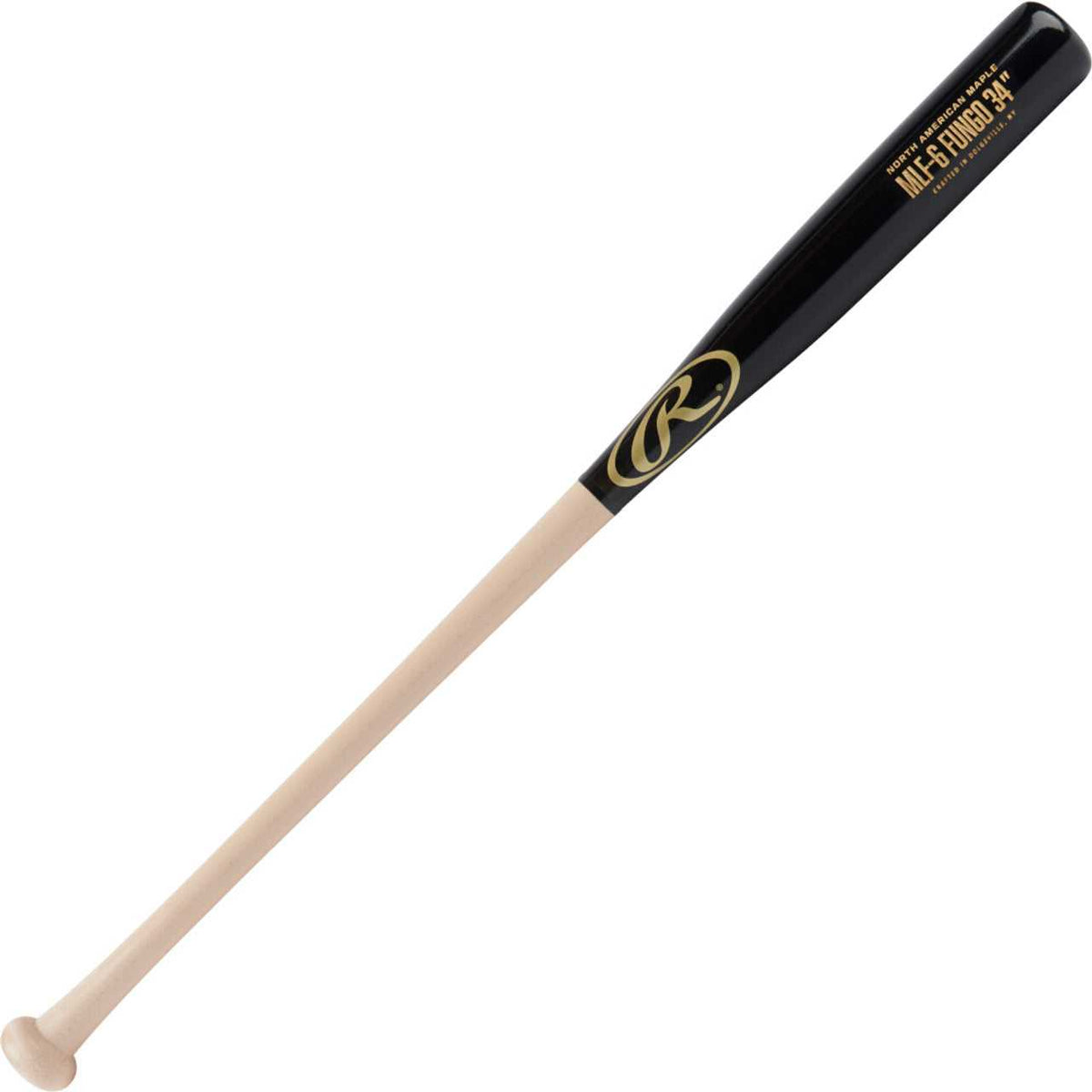 Rawlings MLF6 Maple Fungo Bats 34&quot; - Natural Black - HIT a Double - 1