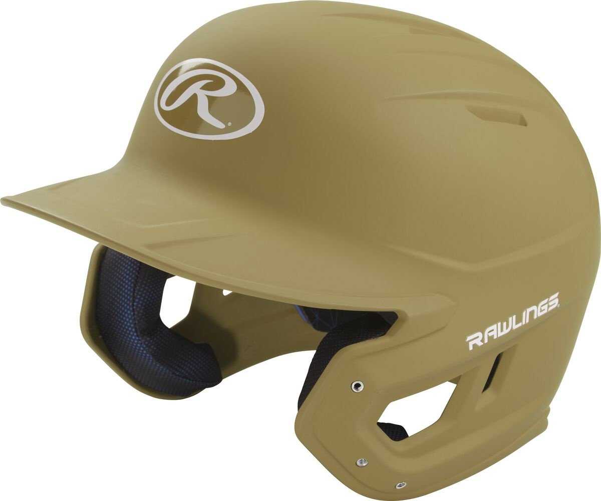 Rawlings Mach Matte Color Batting Helmet - Vegas Gold - HIT A Double
