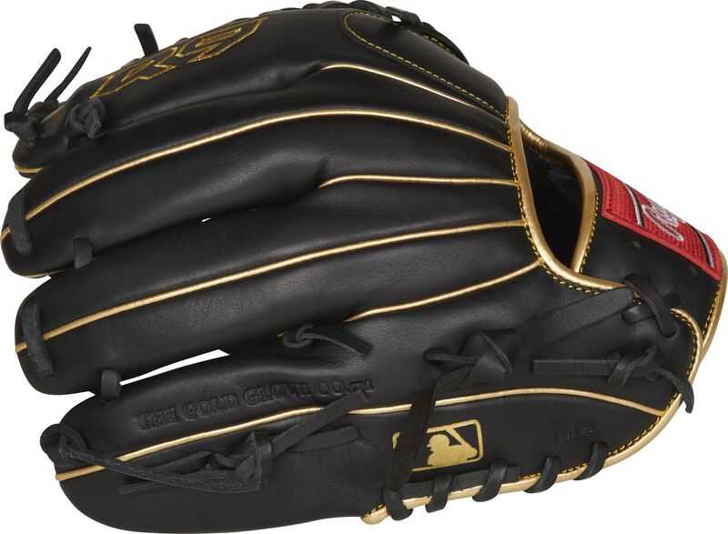Rawlings R9 Series 11.75&quot; 200-Pattern Infield Pitcher Glove R9205-4BG - Black Gold - HIT a Double - 4