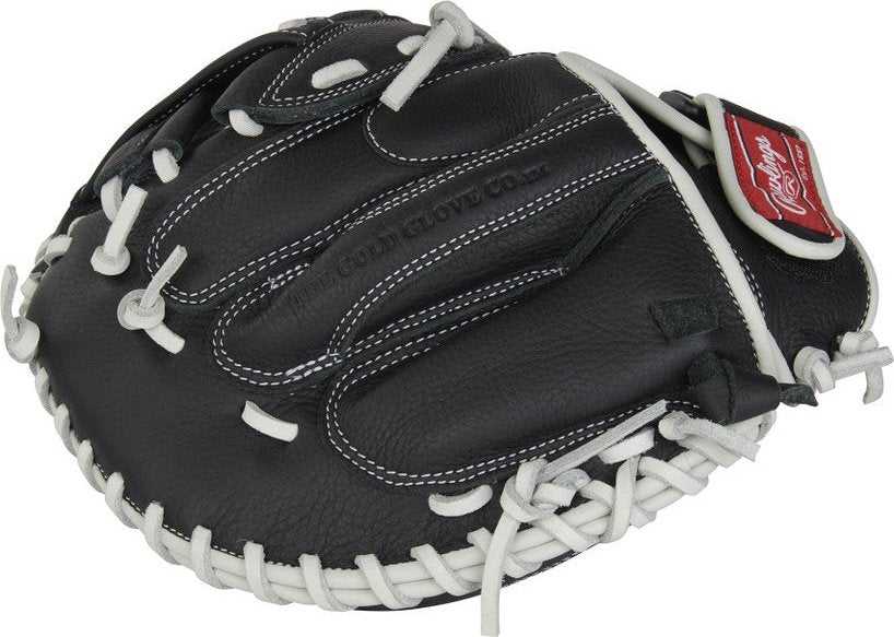Rawlings Shut Out Series 31.50&quot; Fastpitch Catcher&#39;s Mitt RSOCM315BW - Black White - HIT a Double - 5