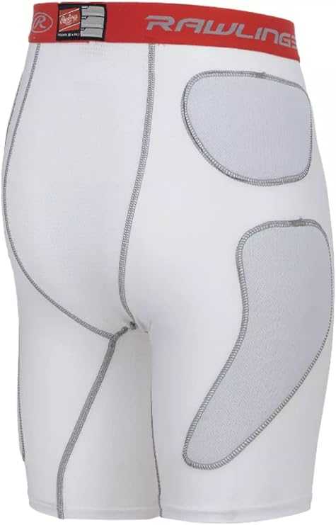 Rawlings Sliding Shorts with Cage Cup RSLDCUP - White - HIT a Double - 2
