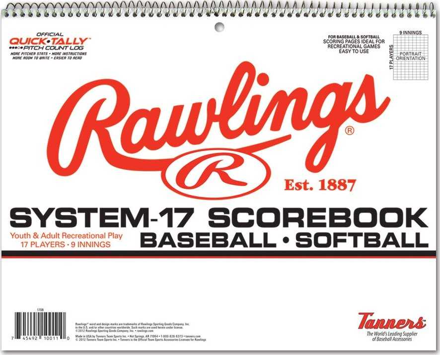 Rawlings System-17 Baseball Scorebook
