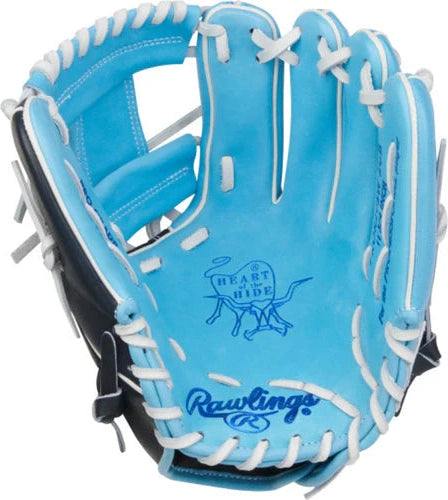 Rawlings Heart of the Hide 11.75" Infield Glove PROR205W-2CB - Columbia Blue Navy