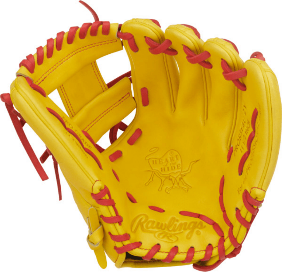 Rawlings Heart of the Hide PROR314U-2Y 11.50" Infield Baseball Glove - Yellow Scarlet