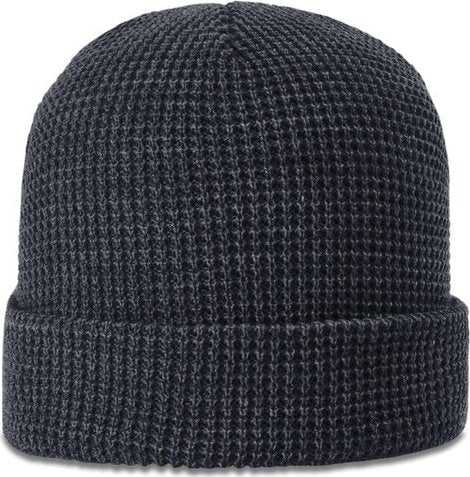 Richardson 146 Waffle Knit Beanies with Cuff - Gun Metal - HIT a Double - 1