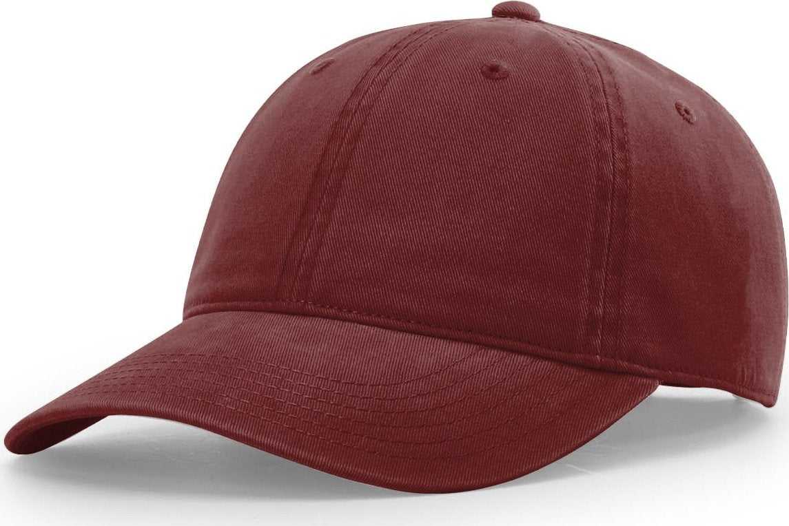 Richardson 326 Brushed Canvas Dad Caps - Maroon - HIT a Double - 1