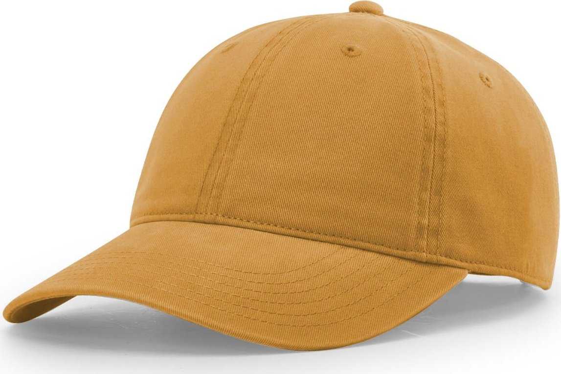 Richardson 326 Brushed Canvas Dad Caps - Mustard - HIT a Double - 1