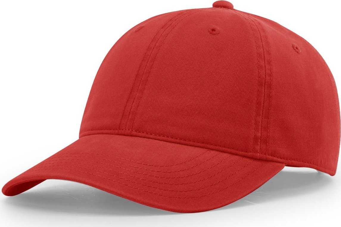 Richardson 326 Brushed Canvas Dad Caps - Red - HIT a Double - 1