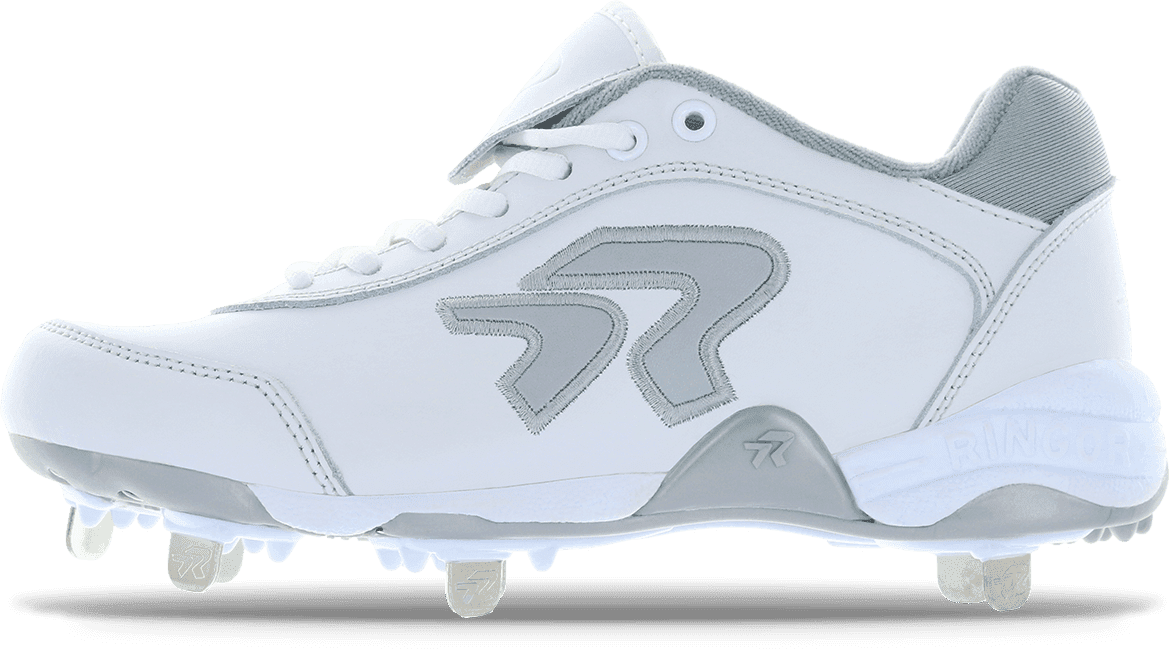 Ringor Dynasty 2.0 Women's Metal Softball Cleats - White