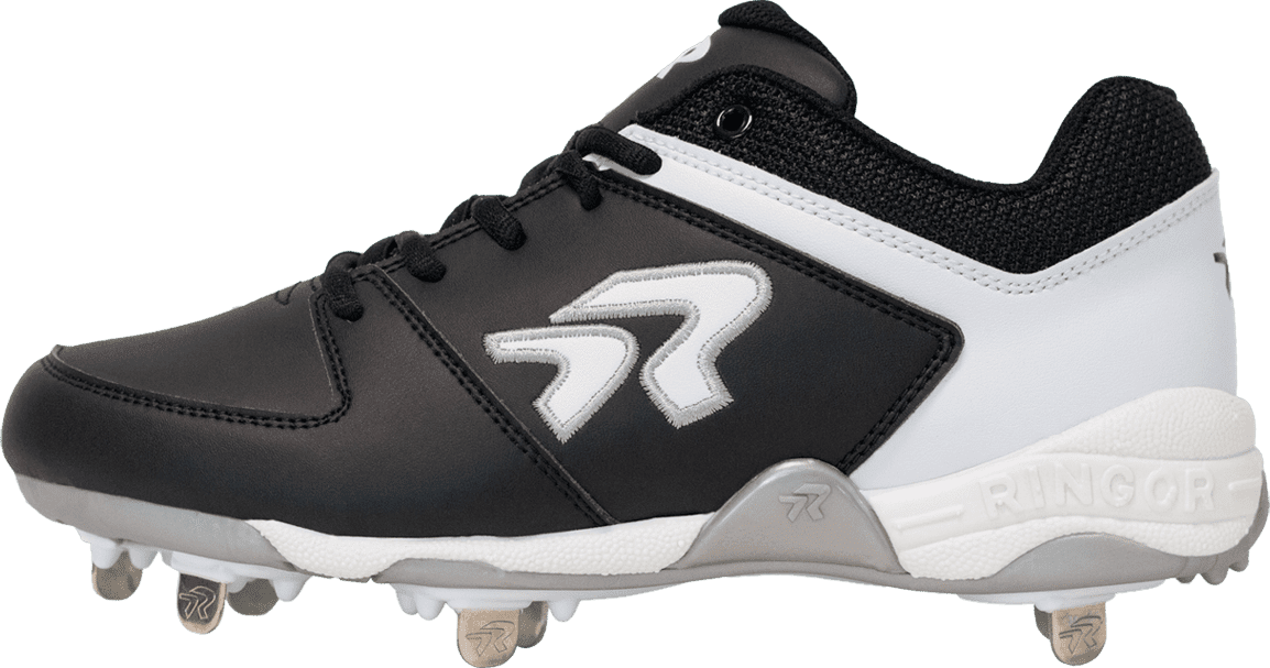 Rip-it Ringor Flite Women’s Metal Softball Cleats - Black