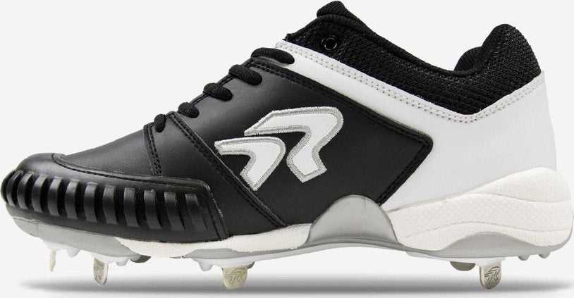 Ringor Flite Women's Metal Softball Cleats with Pitching Toe - Black