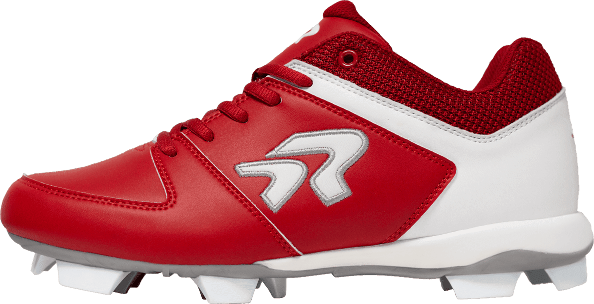 Ringor Flite Women's Molded Softball Cleats - Red