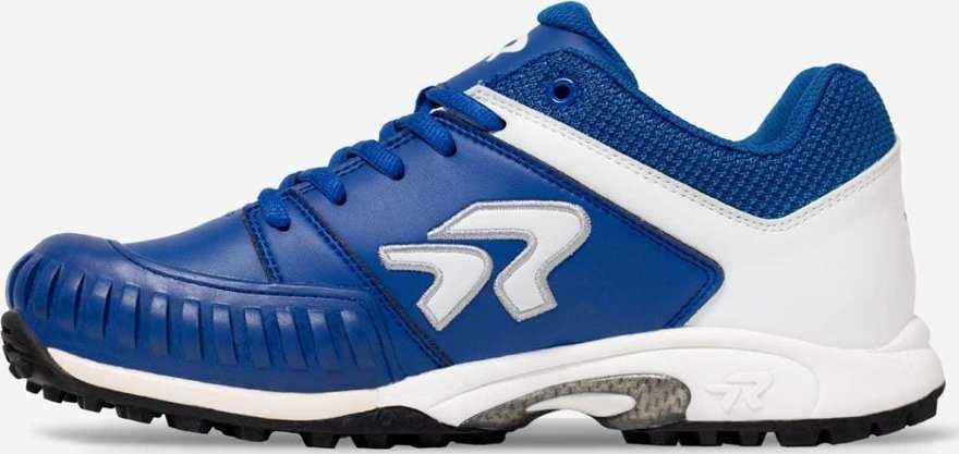 Ringor Flite Women's Softball Turf Shoes with Pitching Toe - Royal