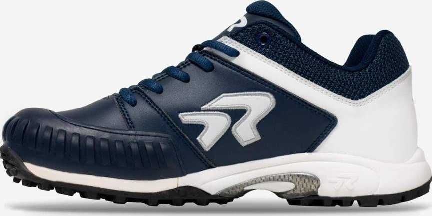 Ringor Flite Women's Softball Turf Shoes with Pitching Toe - Navy