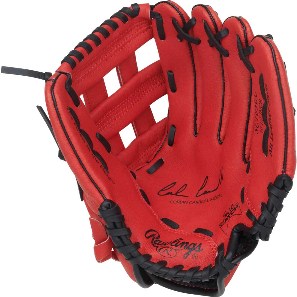Rawlings Sure Catch 10.50" Corbin Carroll Baseball  Infield Glove SC105CCC - Red - HIT a Double - 1