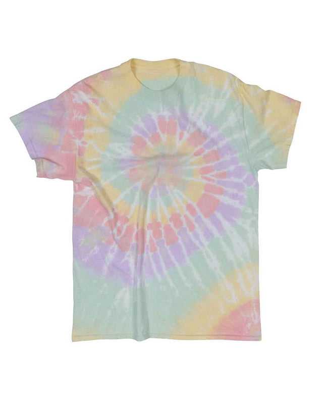 Dyenomite 20BMS Youth Multi-Color Spiral Tie-Dyed T-Shirt - Hawaiian Breeze - HIT a Double - 1
