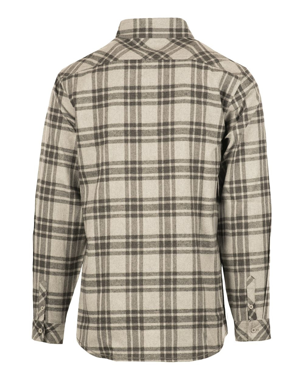 Burnside 8212 Open Pocket Flannel Shirt - Grey  Steel