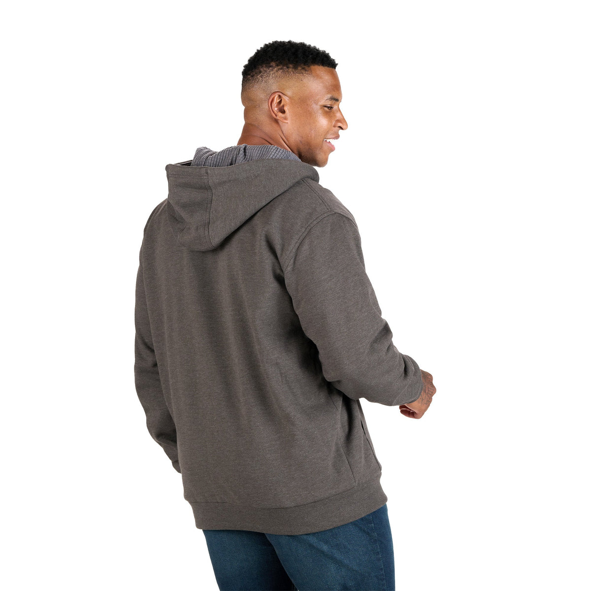 Berne Apparel SZ107 Hooded Sweatshirt - Graphite - back