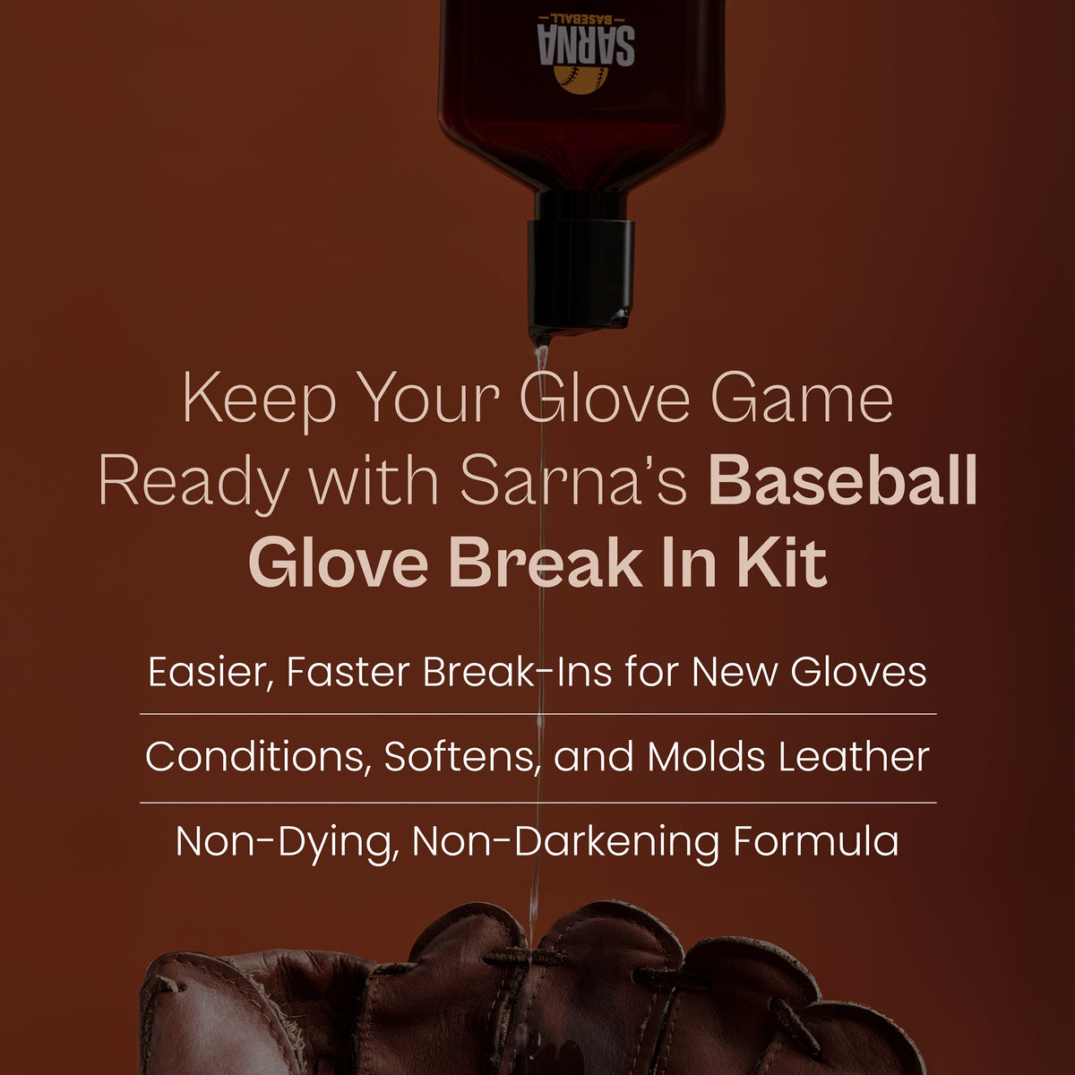 Sarna Baseball Glove Break-In Kit - 1 ea - HIT a Double - 2