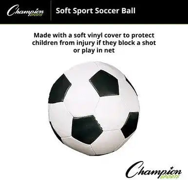 Champion Sports Soft Sport Ball - Soccer, 7"D