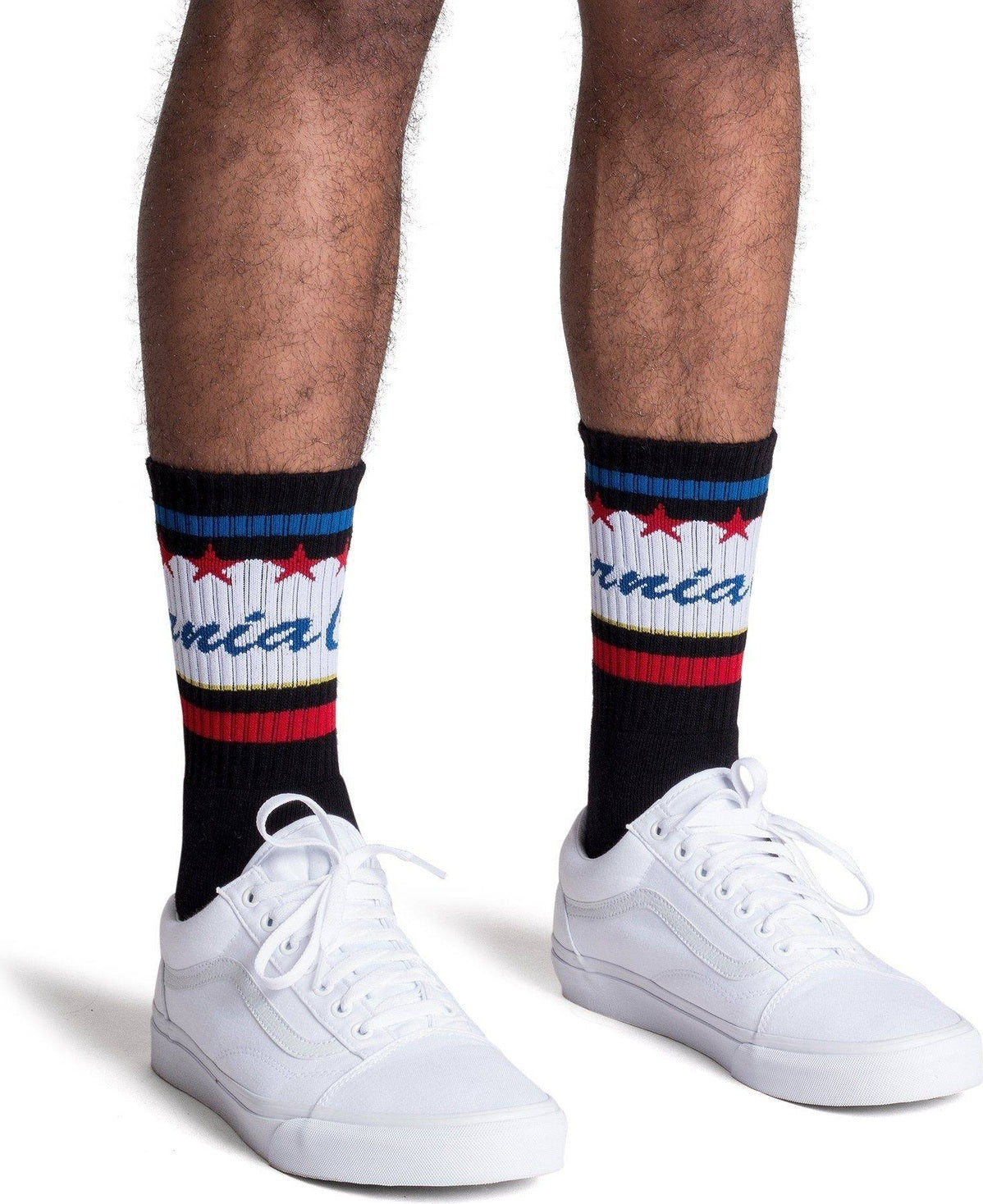 SOCCO Cali Words Socks - Black