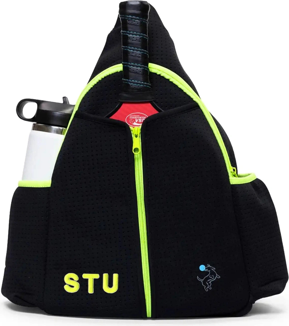 Pickleball Sling Bag - Black (Personalization Available)