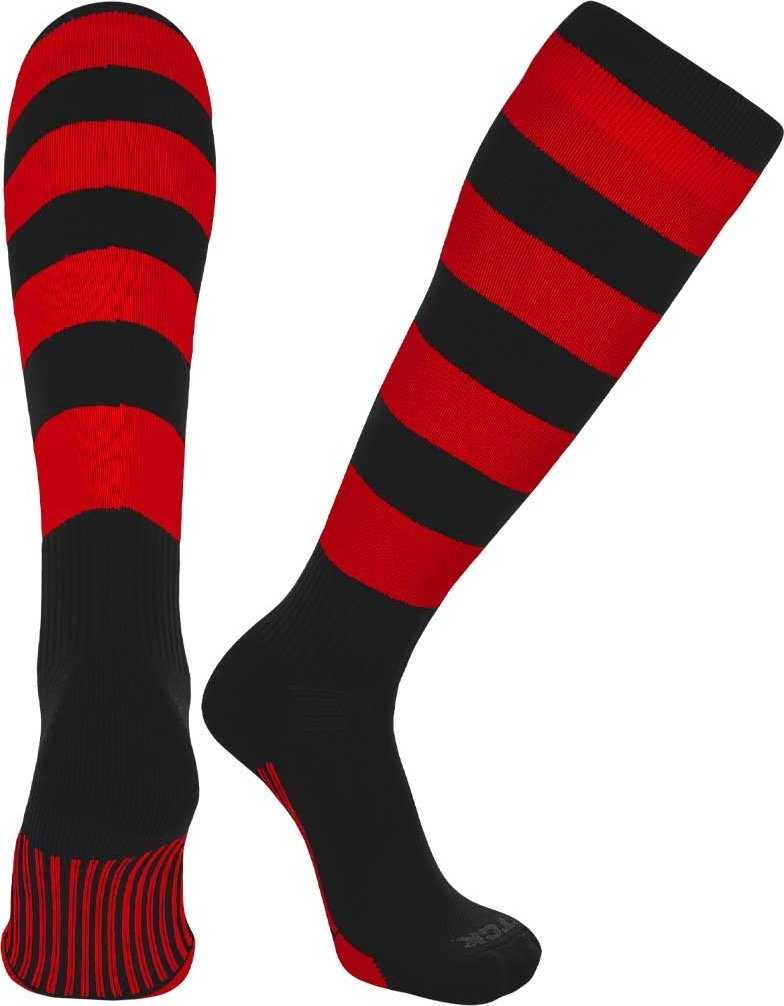 TCK Ace Knee High Socks - Black Scarlet - HIT a Double