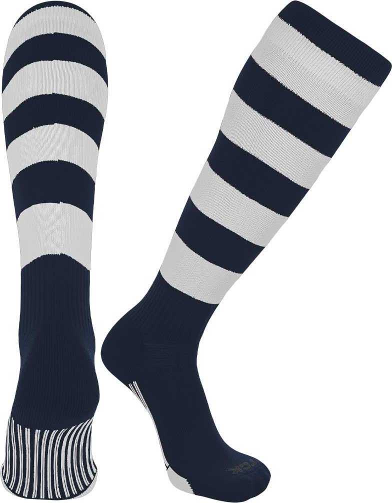 TCK Ace Knee High Socks - Navy White - HIT a Double