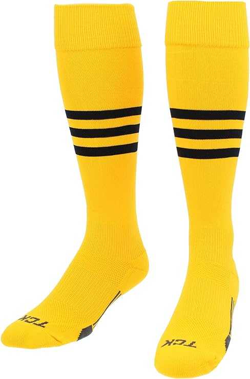 TCK Dugout Knee High Socks - Gold White Black - HIT a Double - 2