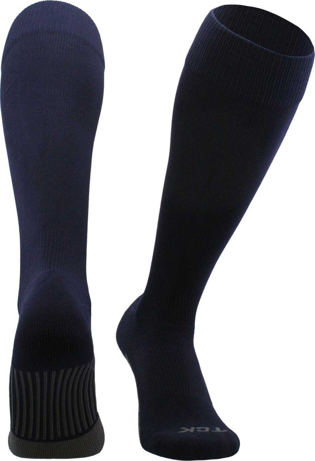 TCK Dugout Solid Color Knee High Sports Socks - Navy - HIT a Double - 1