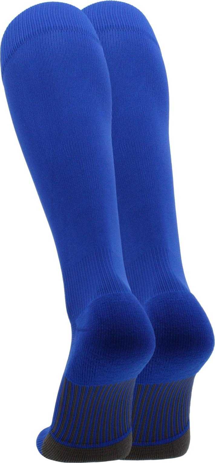 TCK Dugout Solid Color Knee High Sports Socks - Royal - HIT a Double - 1