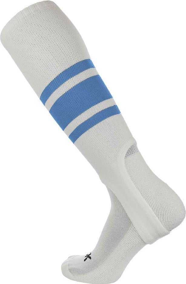 TCK Stirrups with Stripes Pattern C - White Columbia Blue - HIT a Double - 1