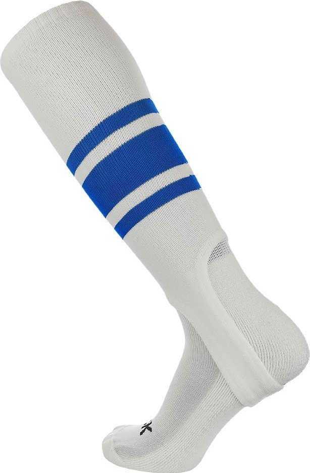 Tck Stirrups with Stripes Pattern c - White Royal - Adult