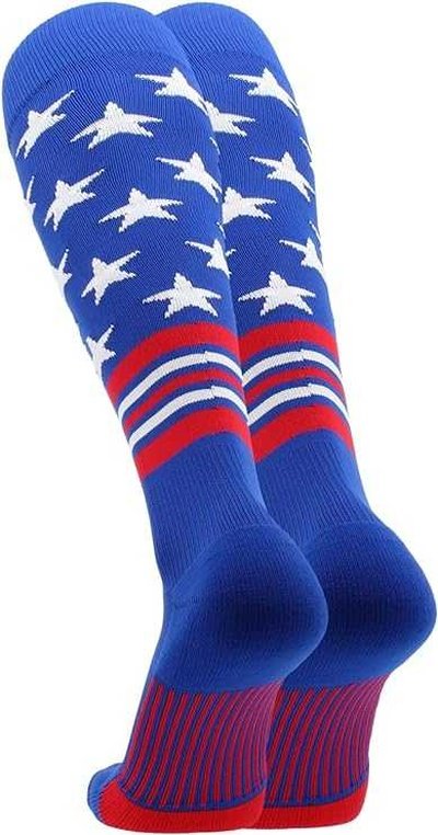 TCK USA Freedom Knee High Socks - Royal White Scarlet - HIT a Double - 2