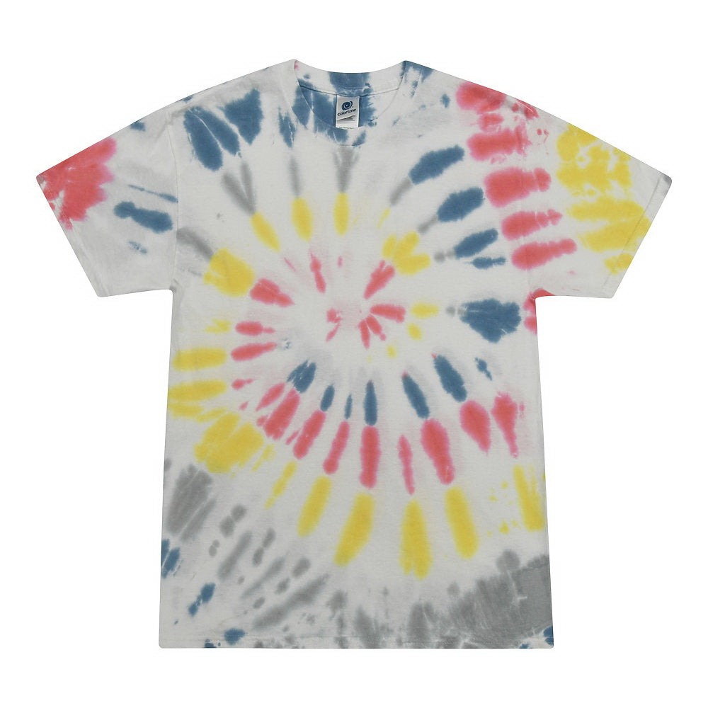 Colortone 1000Y Youth Multi-Color Tie-Dyed T-Shirt - Yellowstone