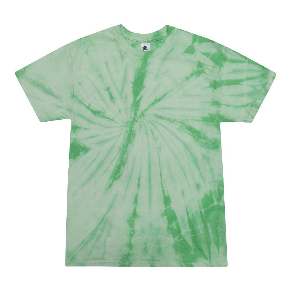 Colortone 1000Y Youth Multi-Color Tie-Dyed T-Shirt - Spider Mint